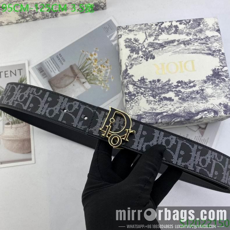 Dior belt 35mmX95-125cm 7D06