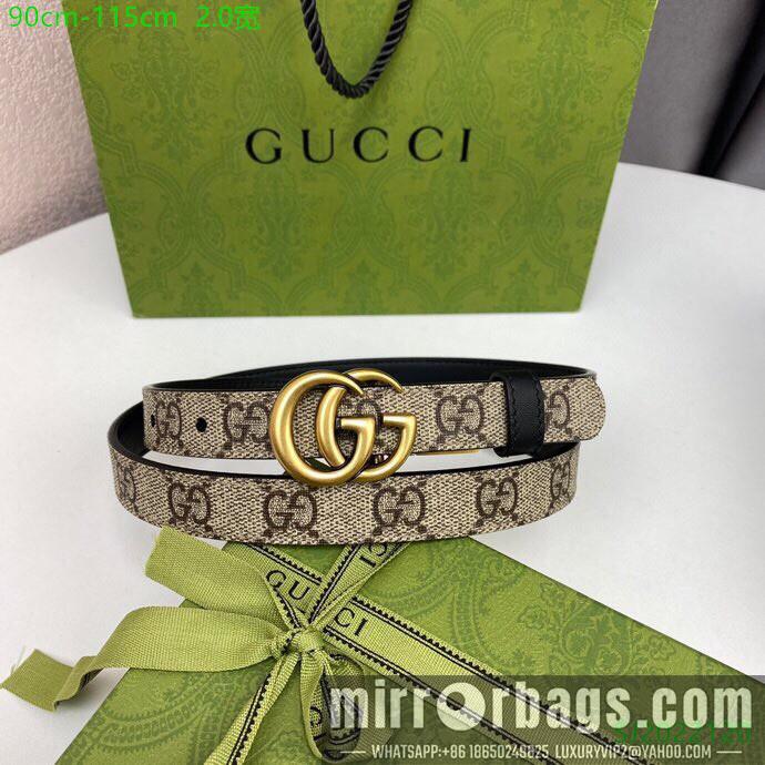 Gucci Belt 20mmX90-115cm 7D04