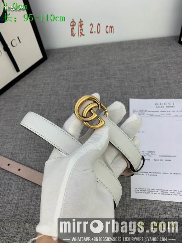 Gucci belt 20mm 95-110cm 8L01