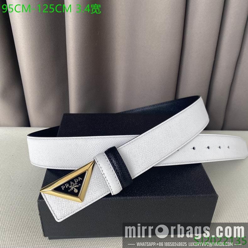 Prada Belt 34mmX95-125cm 7D02