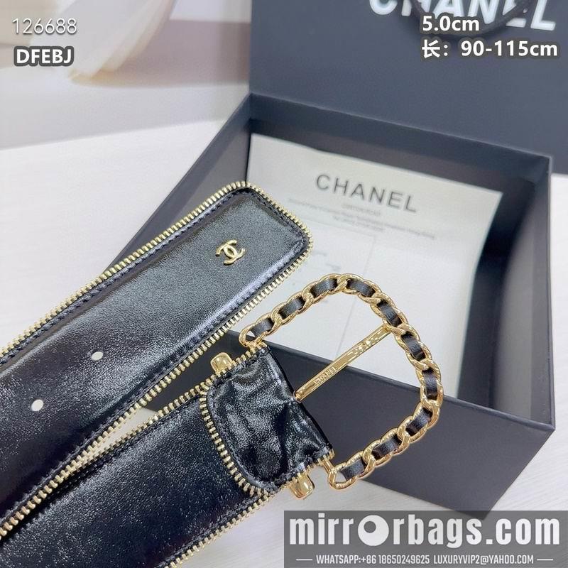 Chanel belt 50mmX90-115cm 8L01
