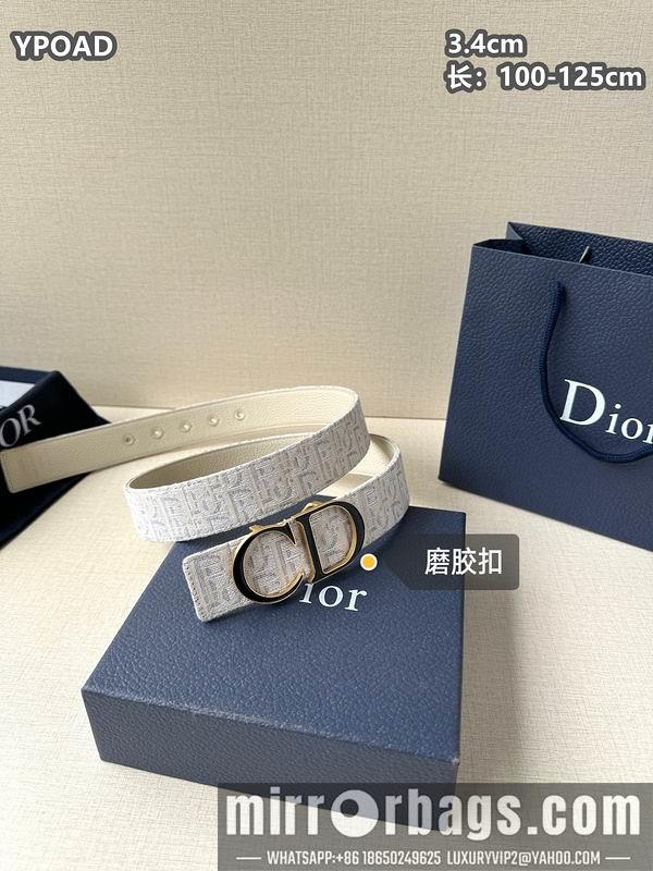 Dior belt 34mmX100-125cm 8L09
