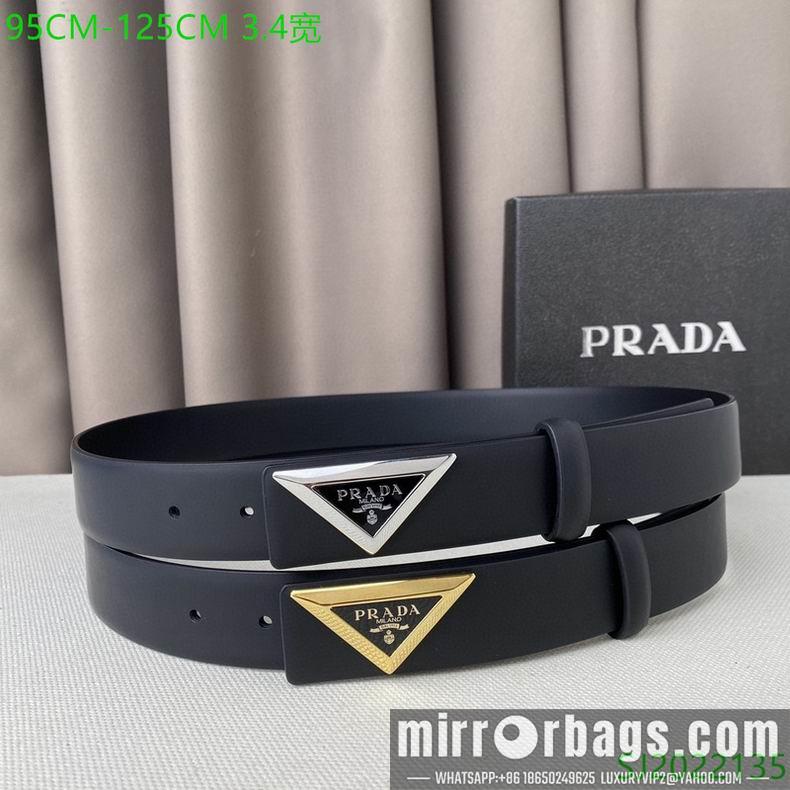 Prada Belt 34mmX95-125cm 7D04