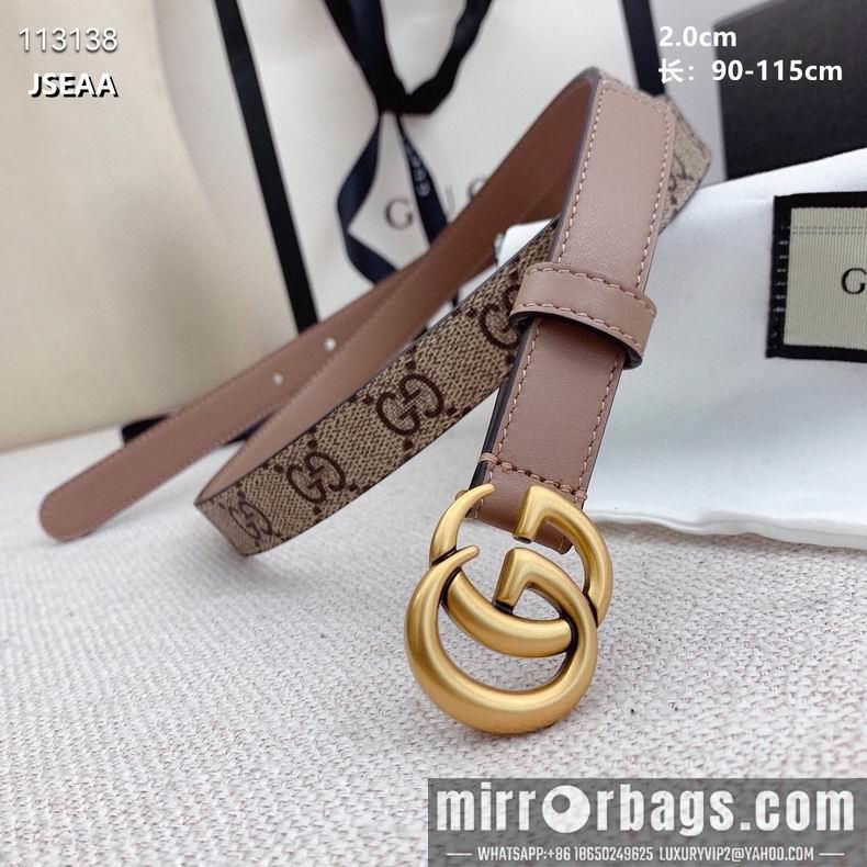 Gucci belt 20mmX90-115cm 8L07