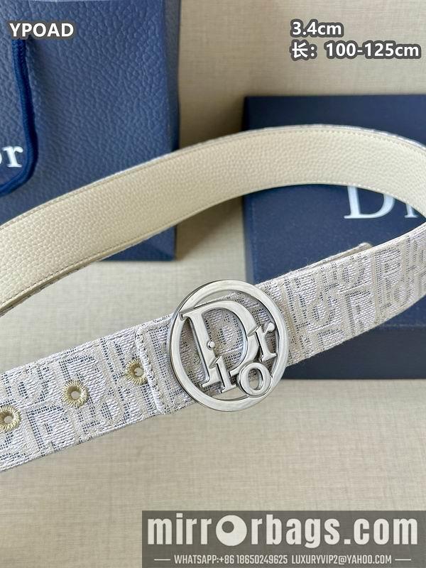 Dior belt 34mmX100-125cm 8L08