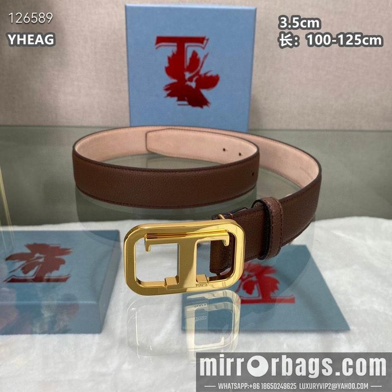 Tod's belt 35mmX100-125cm 8L03