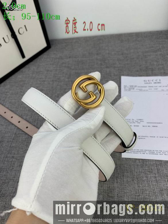 Gucci belt 20mm 95-110cm 8L01