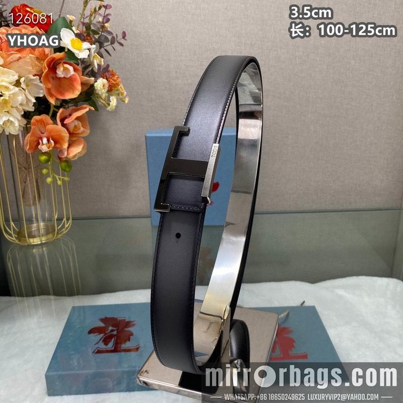 Tod's belt 35mmX100-125cm 8L06