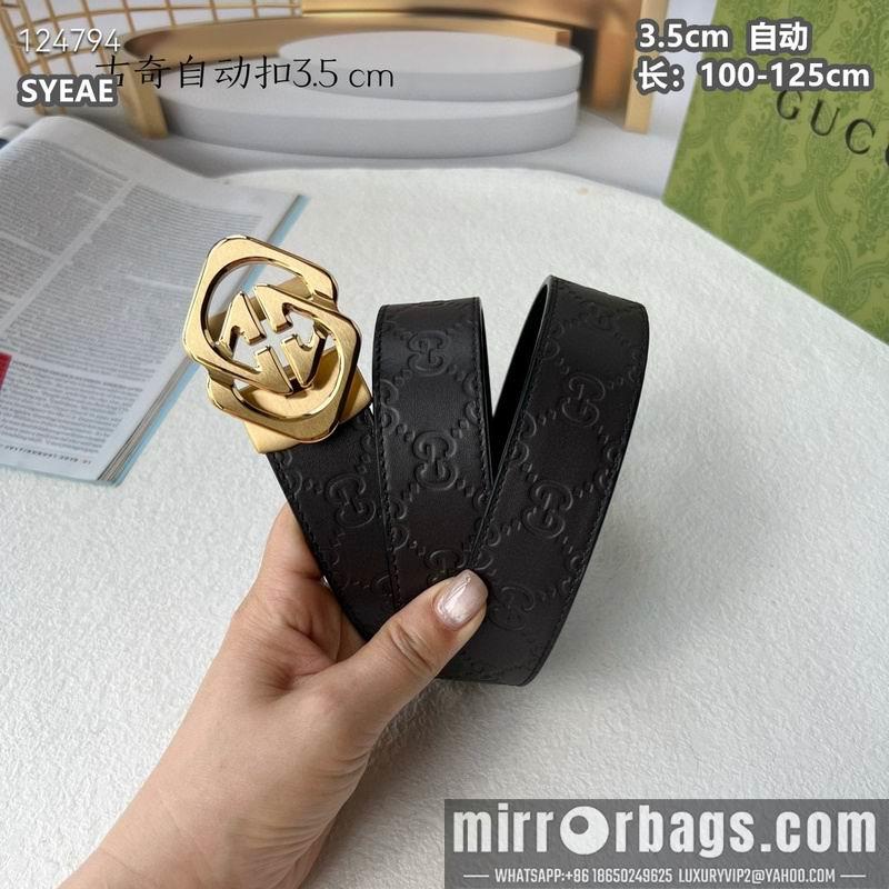 Gucci belt 35mmX100-125cm 8L15