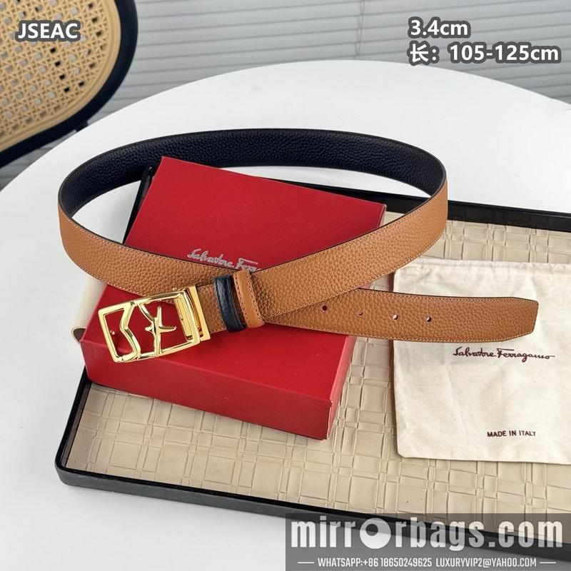 Ferragamo belt 34mmX105-125cm 8L17