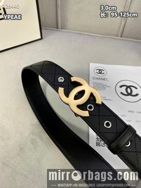 Chanel belt 30mmX95-125cm 8L22