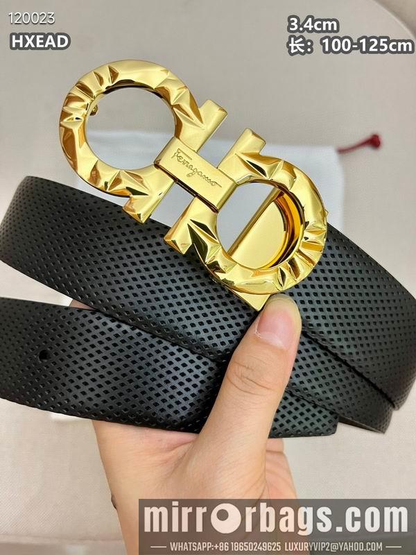 Ferragamo belt 34mmX100-125cm 8L01