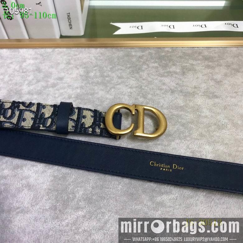 Dior Belt 30mm 95-110cm 8L03