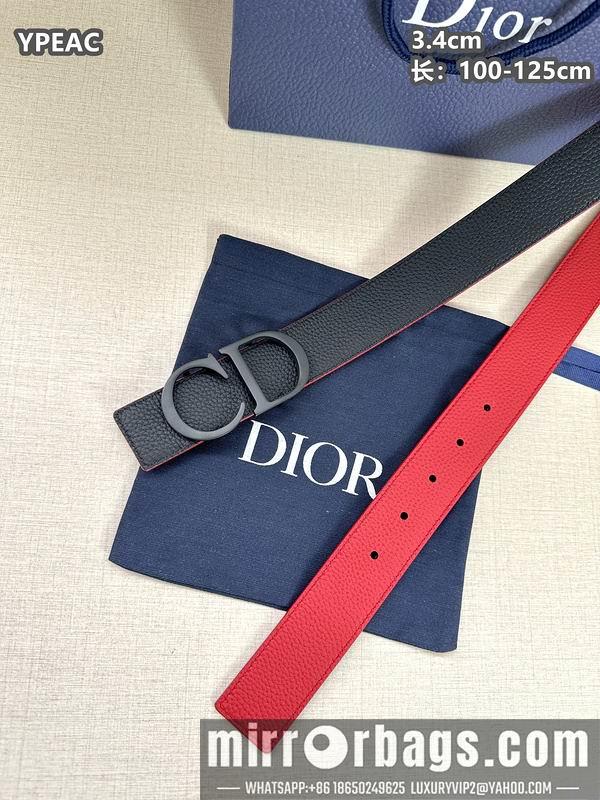 Dior belt 34mmX100-125cm 8L07