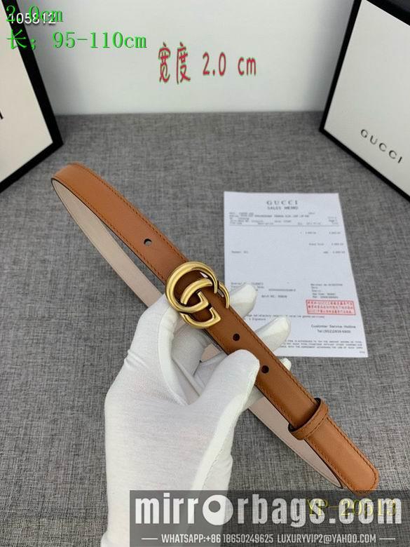 Gucci belt 20mm 95-110cm 8L01