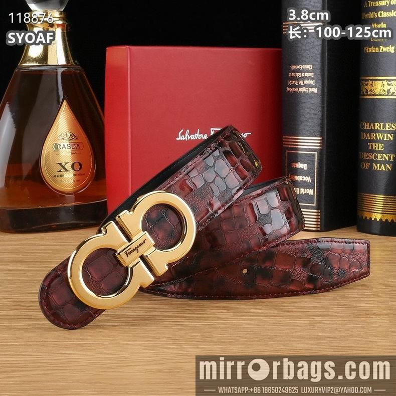 Ferragamo belt 38mmX100-125cm 8L16