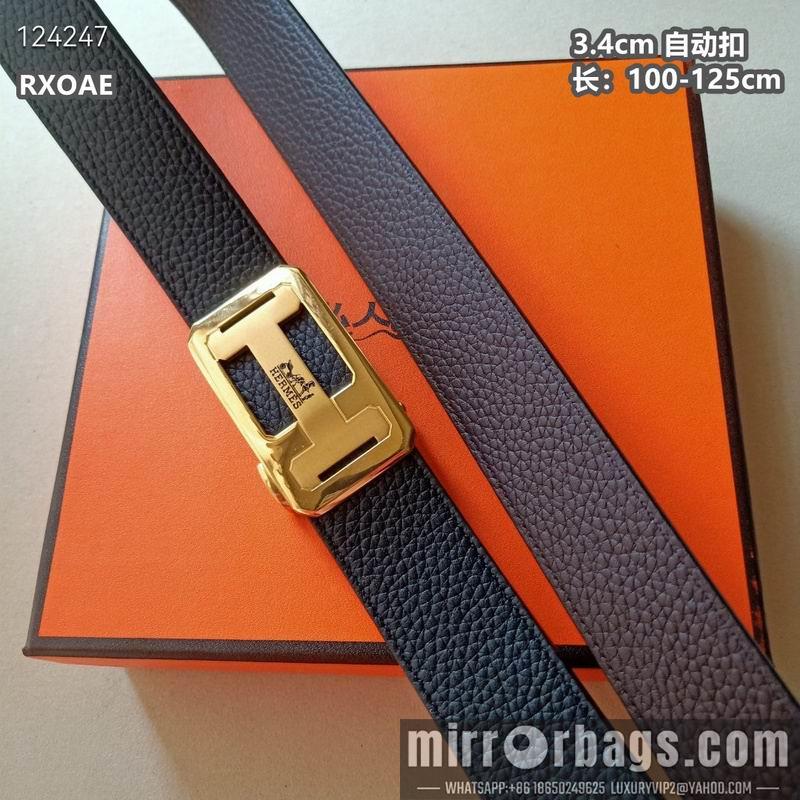 Hermes belt 34mmX100-125cm 8L08
