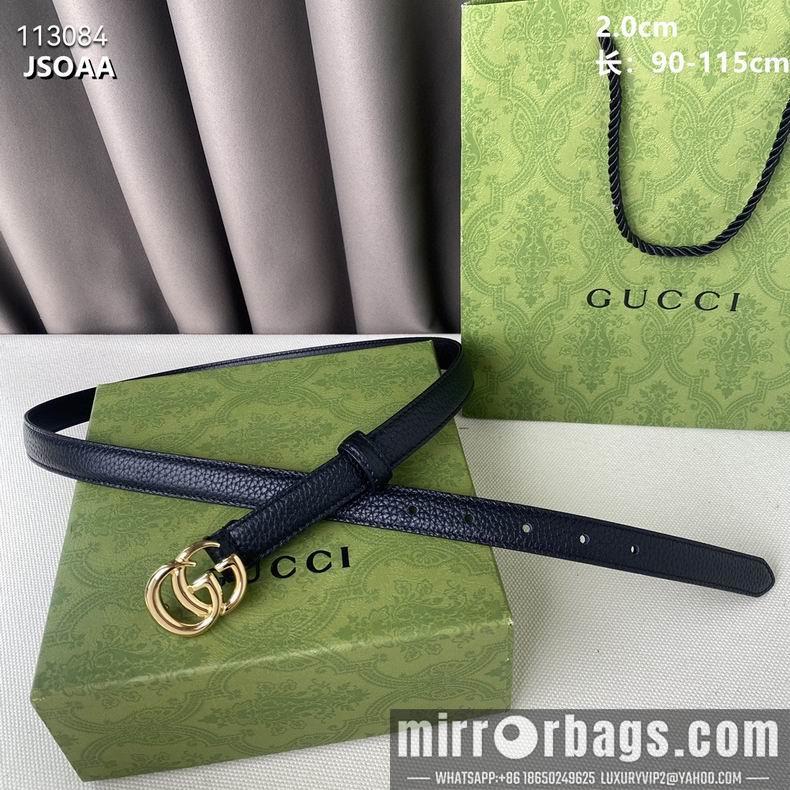 Gucci belt 20mmX90-115cm 8L12