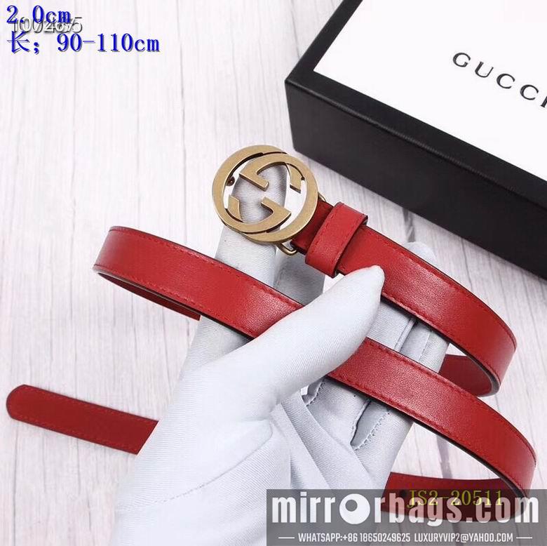 Gucci belt 20mm 90-110cm 8L01