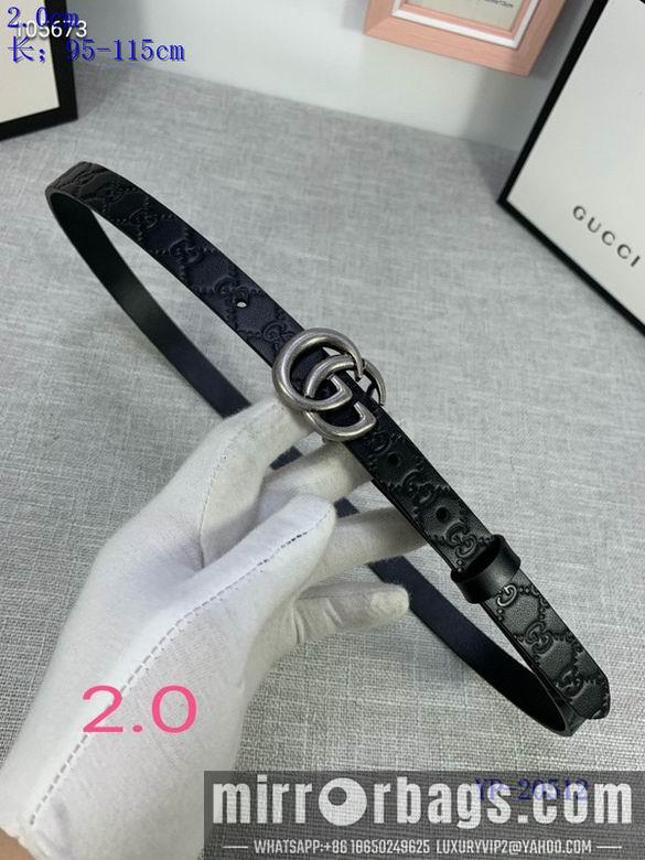 Gucci belt 20mm 95-115cm 8L02