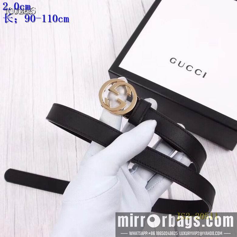 Gucci belt 20mm 90-110cm 8L01