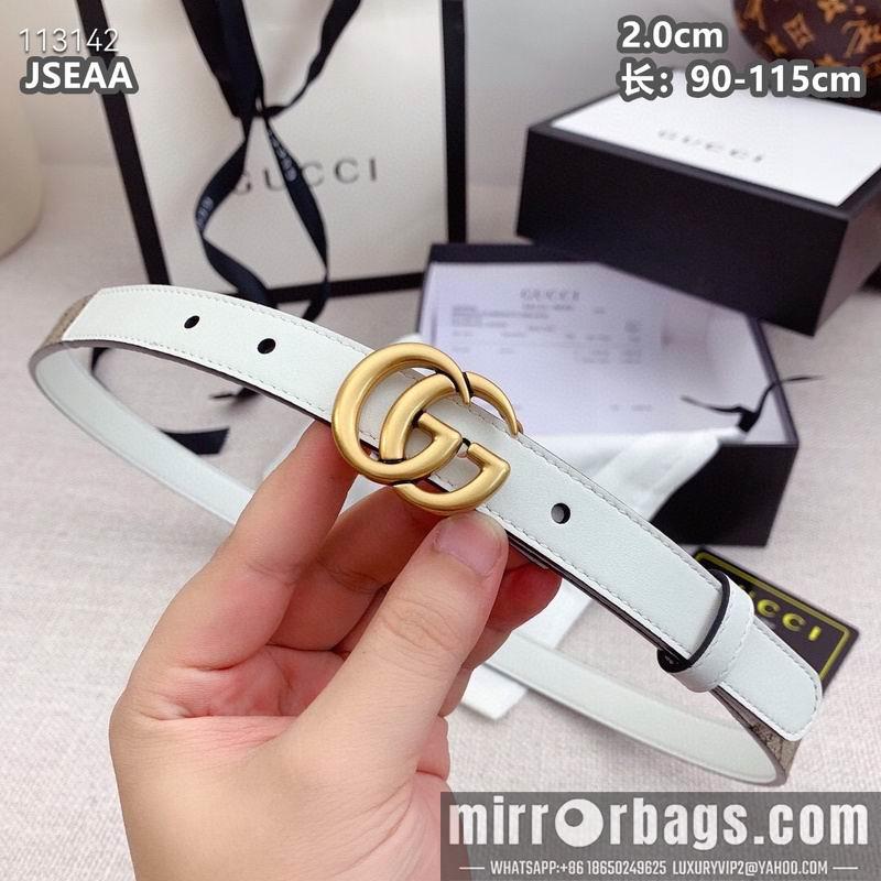 Gucci belt 20mmX90-115cm 8L15