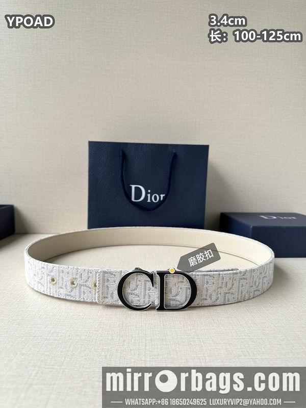Dior belt 34mmX100-125cm 8L09