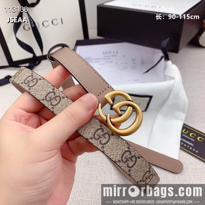 Gucci belt 20mmX90-115cm 8L07
