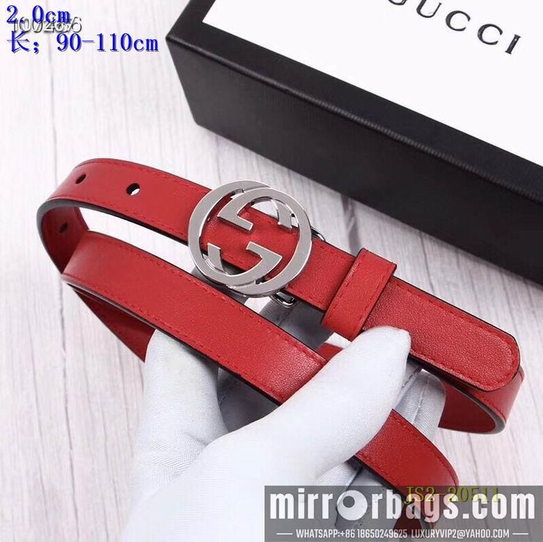 Gucci belt 20mm 90-110cm 8L01