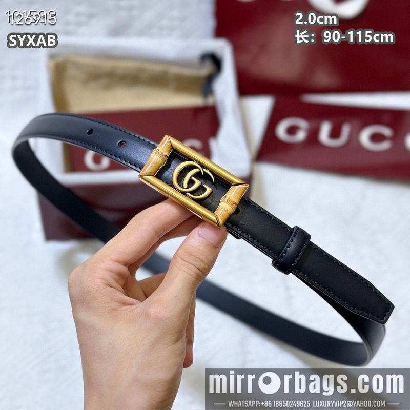 Gucci belt 20mmX90-115cm 8L25
