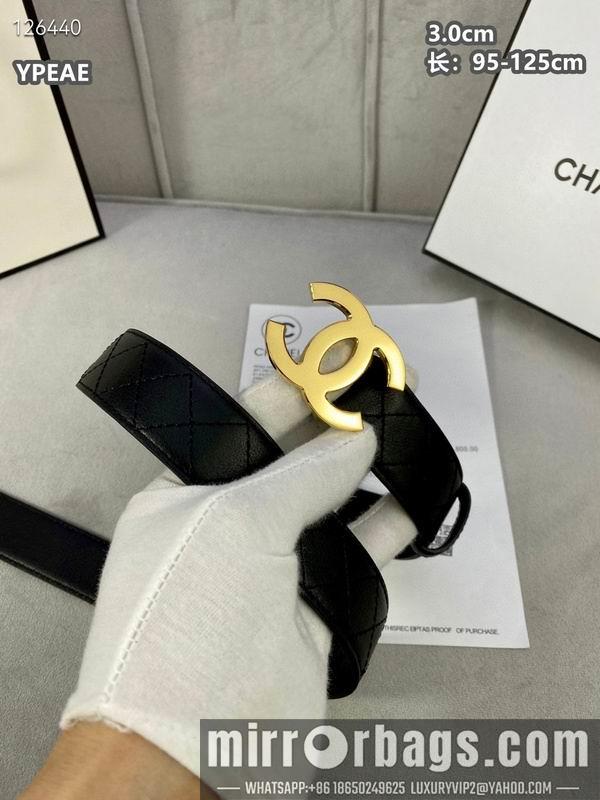 Chanel belt 30mmX95-125cm 8L22