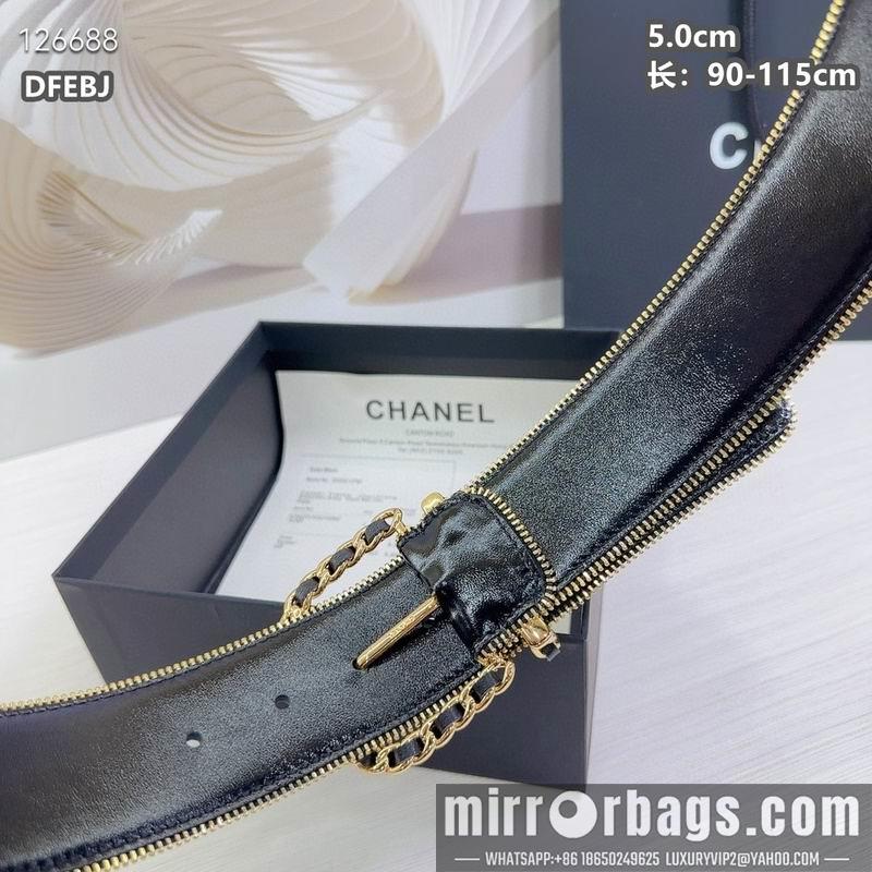 Chanel belt 50mmX90-115cm 8L01