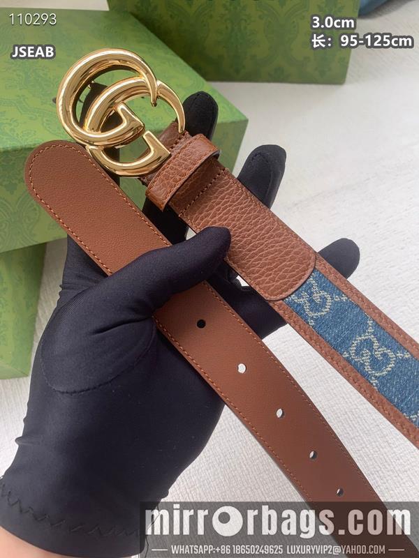 Gucci belt 30mmX95-125cm 8L16