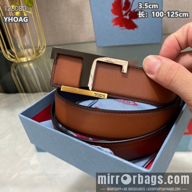 Tod's belt 35mmX100-125cm 8L06