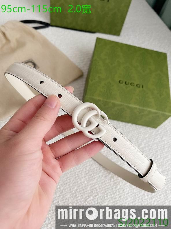 Gucci belt 20mmX95-115cm 7D02