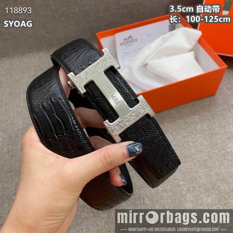 Hermes belt自动带 35mmX100-125cm 8L010801