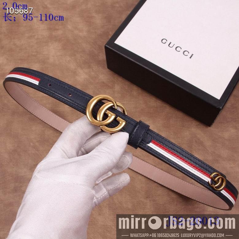 Gucci belt 20mm 95-110cm 8L02