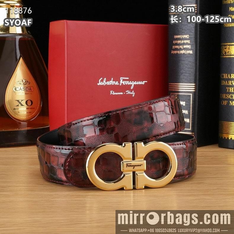 Ferragamo belt 38mmX100-125cm 8L16