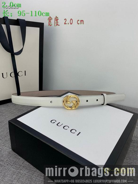 Gucci belt 20mm 95-110cm 8L01