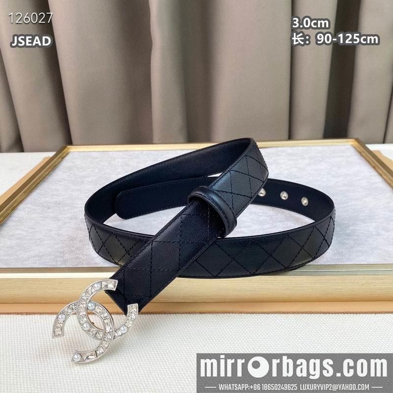 Chanel belt 30mmX90-125cm 8L14