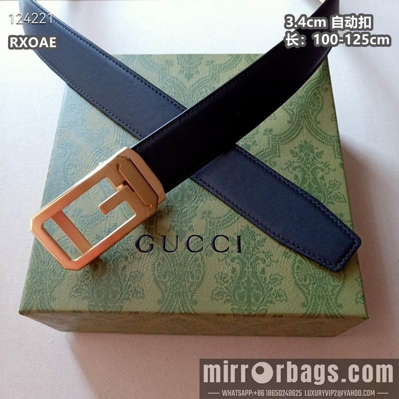 Gucci belt 34mmX100-125cm 8L23