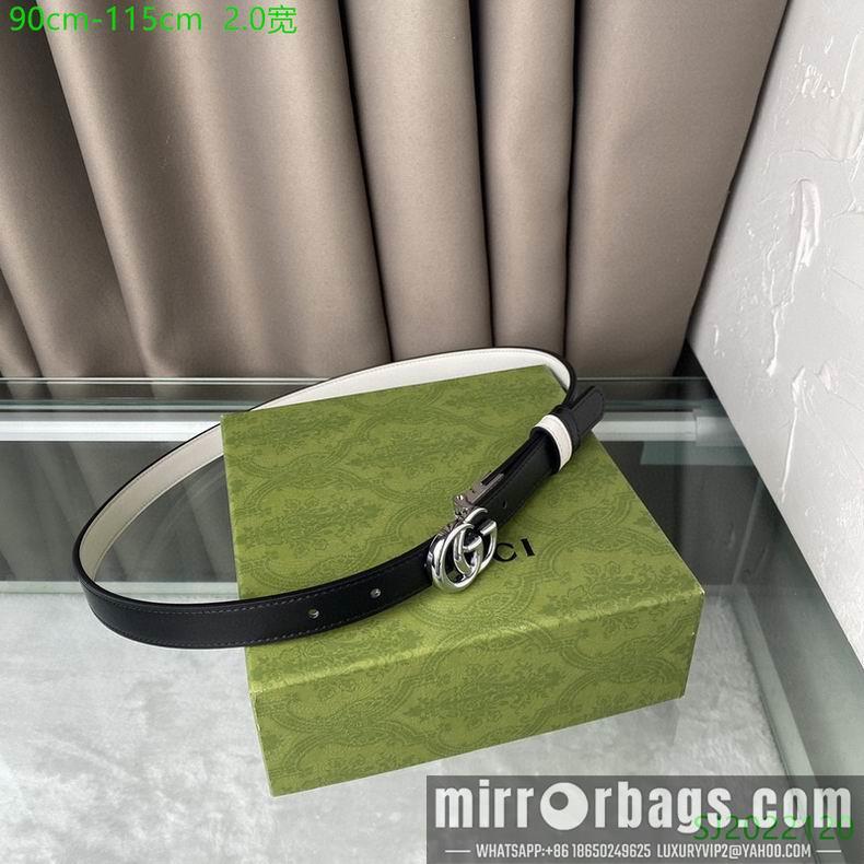 Gucci Belt 20mmX90-115cm 7D01