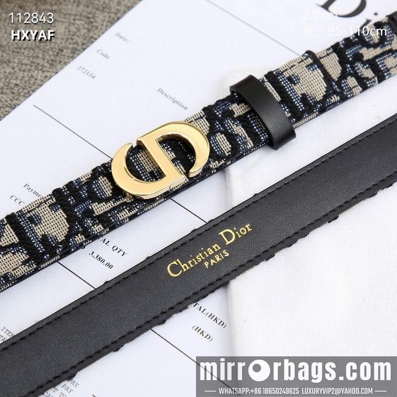 Dior Belt 20mmX95-110cm 8L07