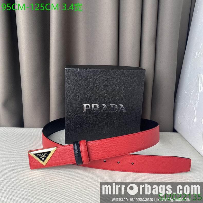 Prada Belt 34mmX95-125cm 7D03