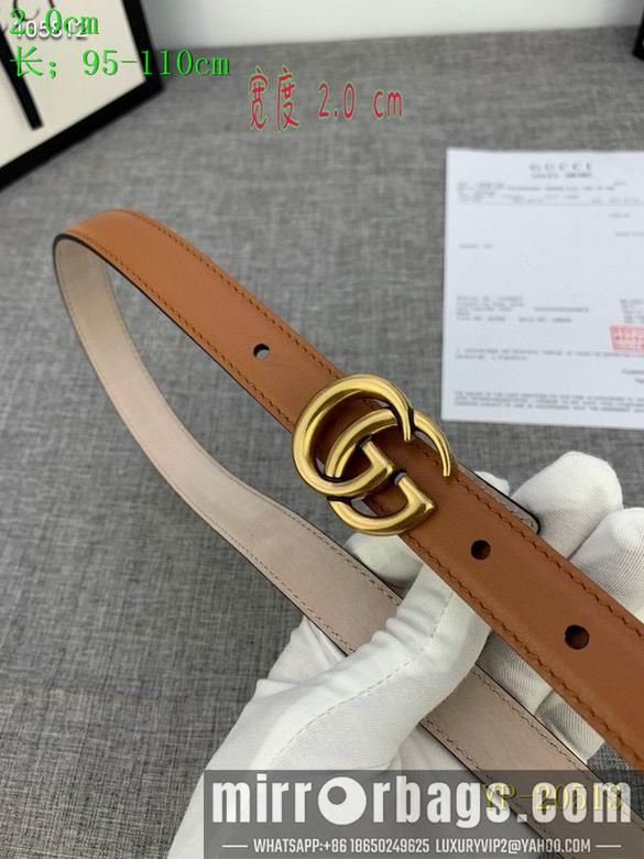 Gucci belt 20mm 95-110cm 8L01