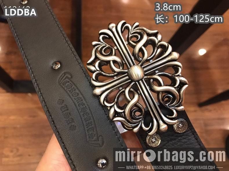 Chrome Hearts belt 38mmX100-125cm 8L05