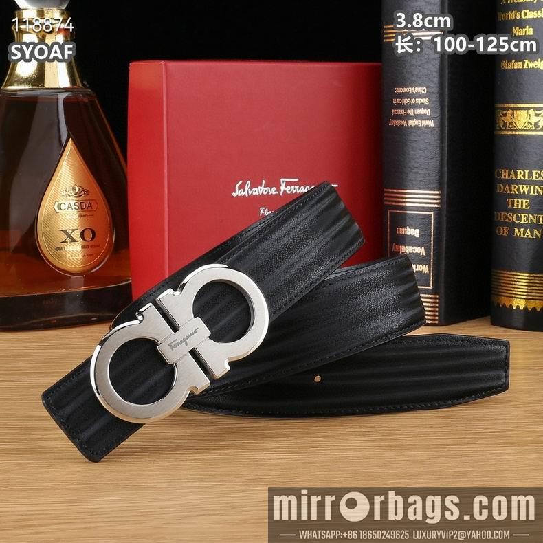 Ferragamo belt 38mmX100-125cm 8L15