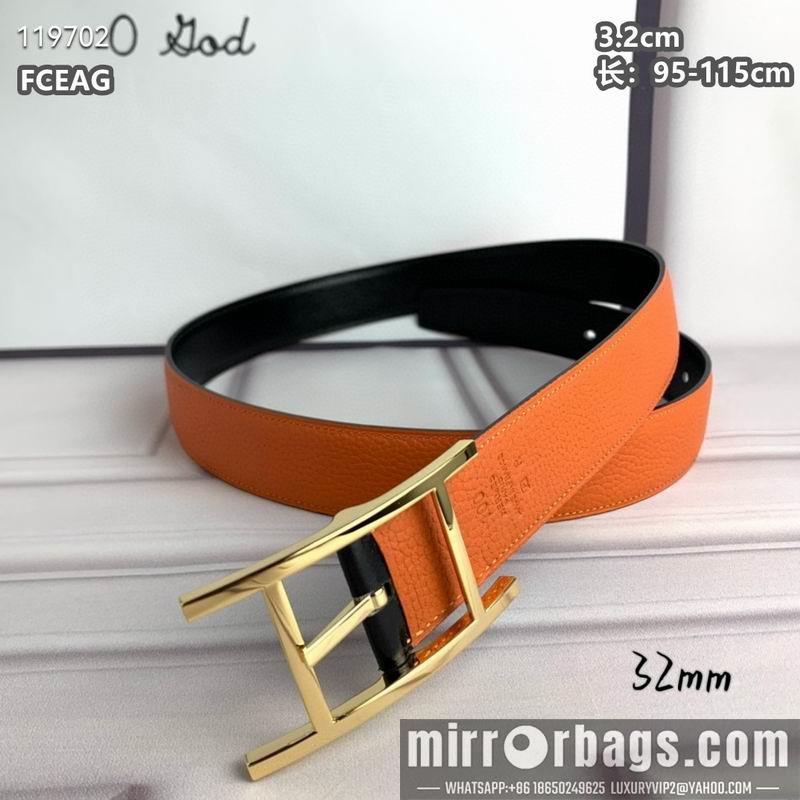 Hermes belt 32mmX95-115cm 8L040802