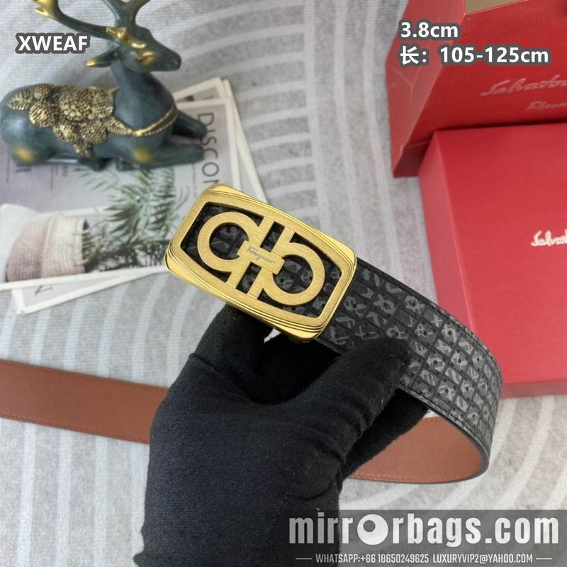 Ferragamo belt 38mmX105-125cm 8L21
