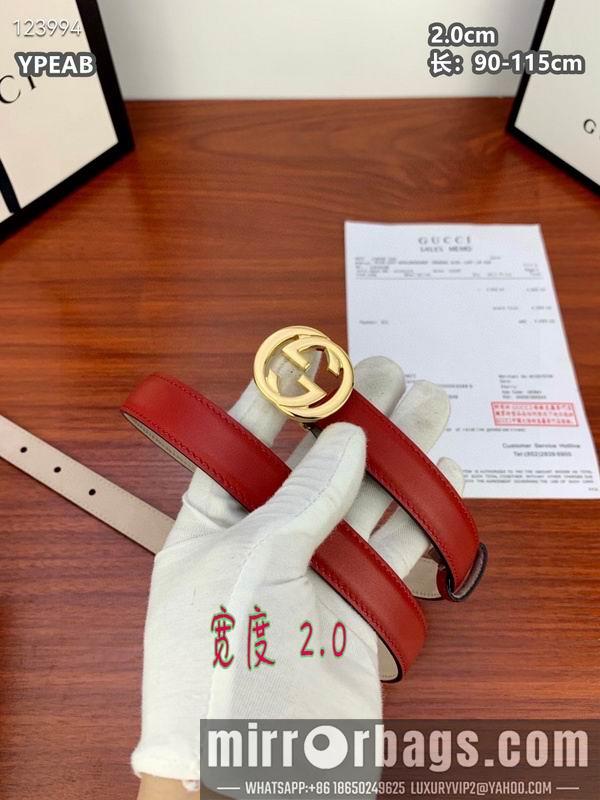 Gucci belt 20mmX90-115cm 8L24